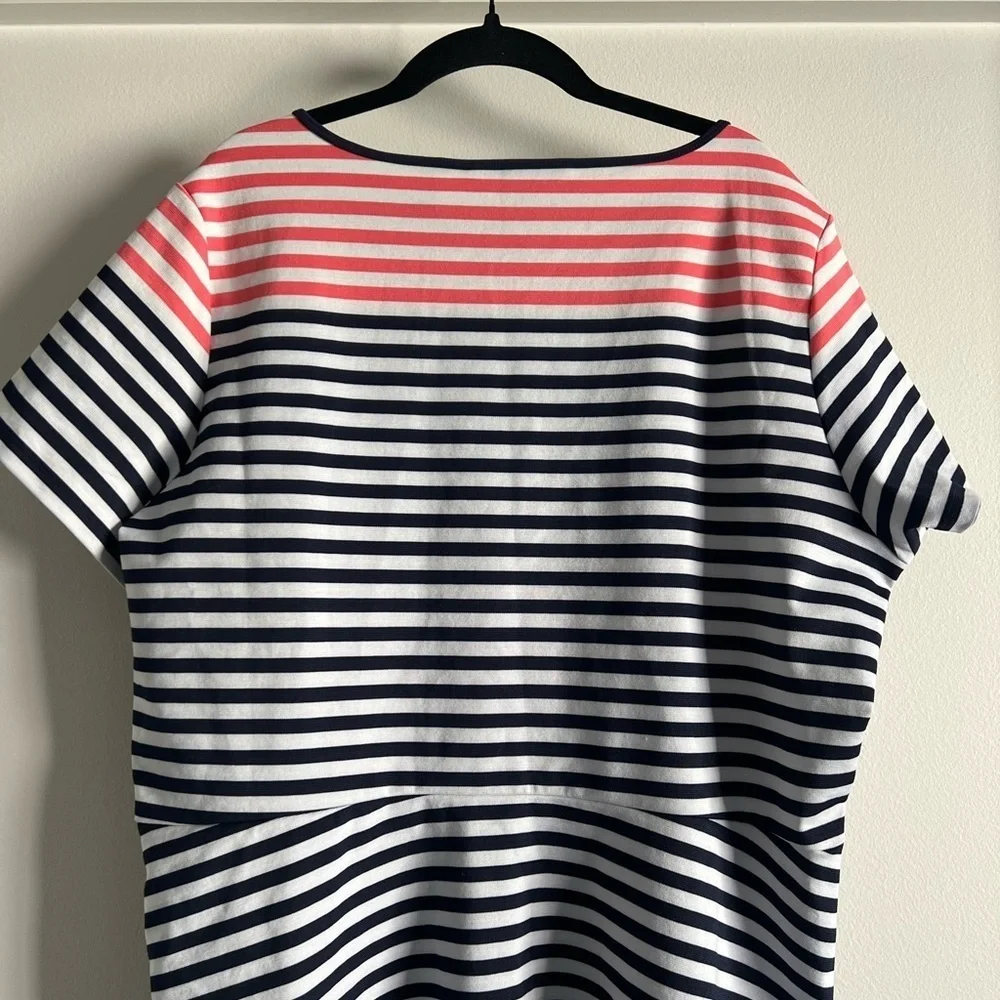 Draper James Stripe Ponte Knit A Line Dress 1X - Picture 6 of 11